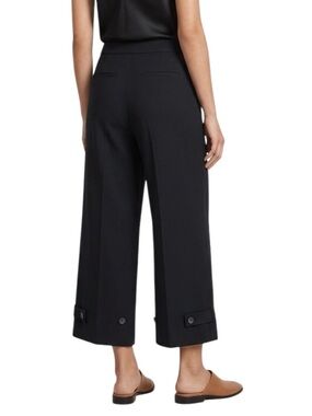 Vince Cropped Wide Leg Dress Pants Black Size 6